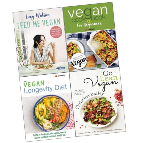 Feed Me Vegan,Vegan Cookbook For Beginners,Go Lean Vegan 4 Books Collection Set