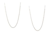 72" Long Natural Wood Bead Knot on Natural Cotton String Christmas Garland