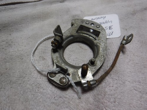 1935 - 1938 Chrys DeS Dodge Plymouth Distributor Upper Points Plate Good Used. - Picture 2 of 3