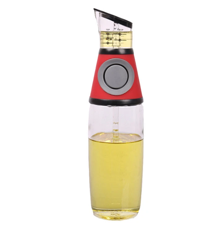 New push-type quantitative scale oil bottle sealed leak-proof oil pot BY