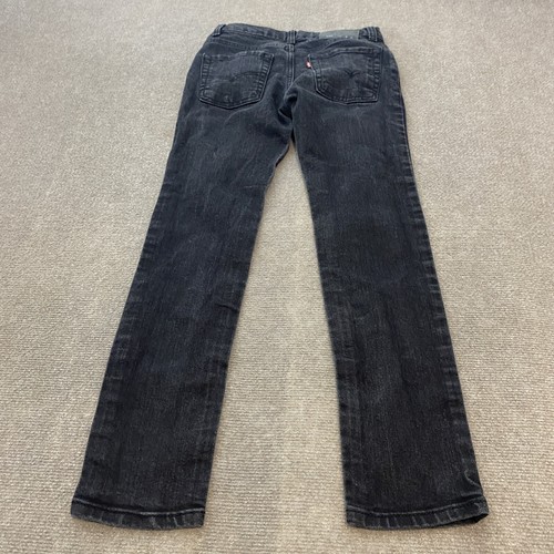 Levis 510 Jeans Skinny Size 12 Reg 26x27 Black Wash Slim Fit Straight Stretch - Picture 3 of 11