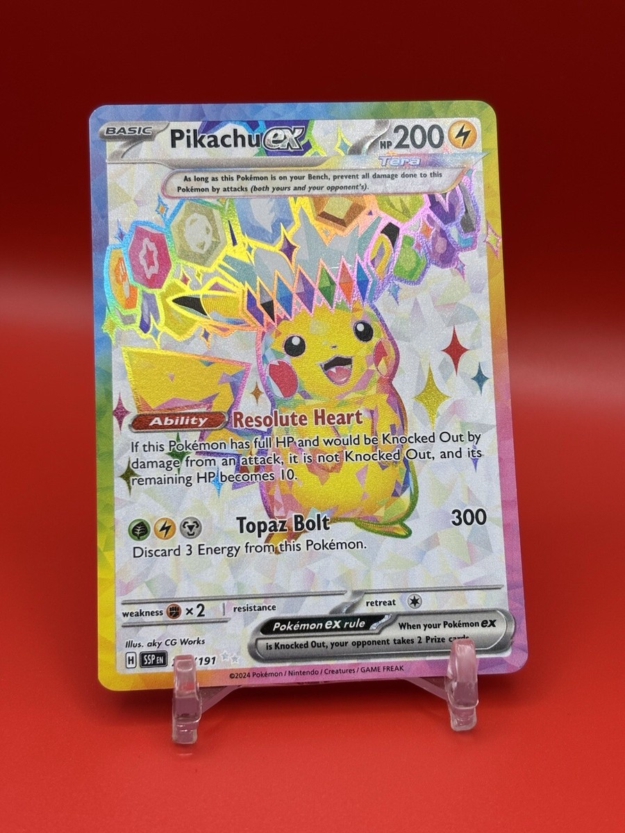 Pokemon Surging Sparks Pikachu EX Full Art 219/119 | eBay