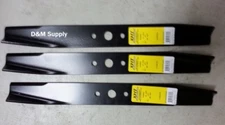 set of 3 heavy duty Mower blades to fit Sears Craftsman Husqvarna 50" AYP 