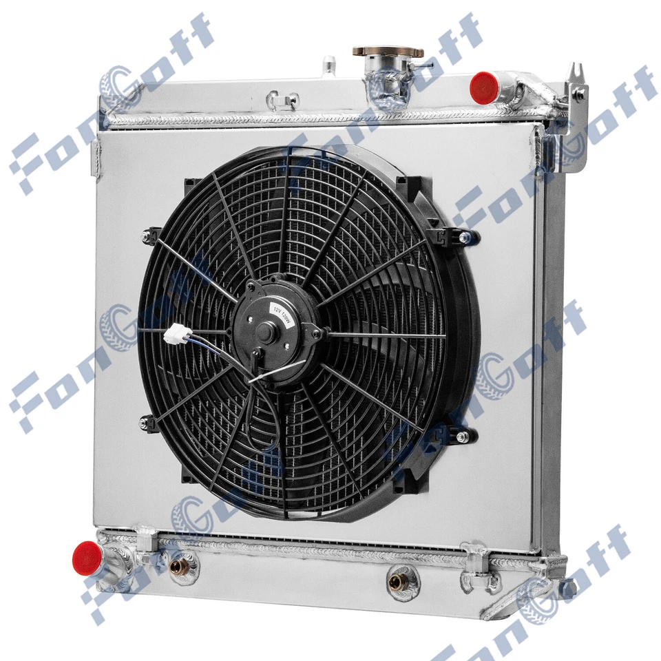 3-Row Radiator&Fan Shroud Fit 04-12 Chevy Colorado GMC Canyon L4 2.8L 3.7L L5 Foto 4 de 4