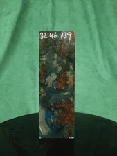 Stabilized Turkish walnut block - knife handle gun grips wood turning #661