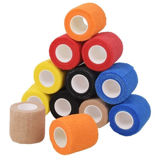 12/24Roll Cohesive Elastic Bandage Self Adhesive Wrist Ankle Gauze Tape Vet Wrap - Picture 8 of 12