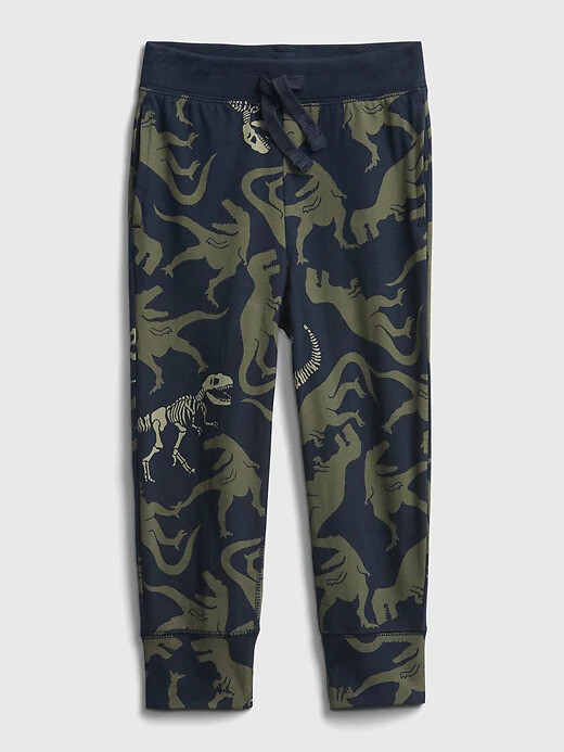 NWT GAP Dinosaur T-Rex Print Pull-On Joggers Soft Pants Toddler