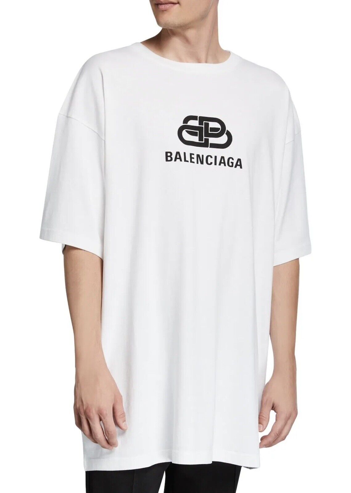 Balenciaga New BB BLOCK Logo Tee Black  Yellow  END RU