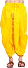 Readymade Dhoti, Men Dhoti, Cotton Dhoti, Readymade Yellow Dhoti