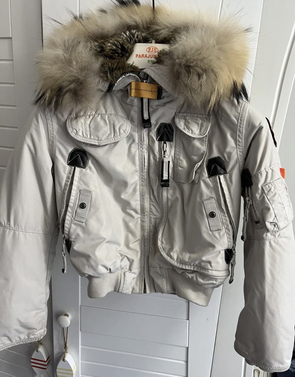 Parajumpers Girl's Gobi Down Padded Jacket Age Years Silver Grey