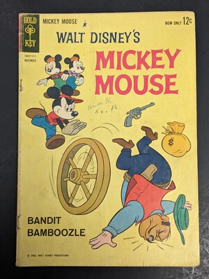 Walt Disney's Mickey Mouse #85 Gold Key Comics 1962 Bandit Bamboozle 
