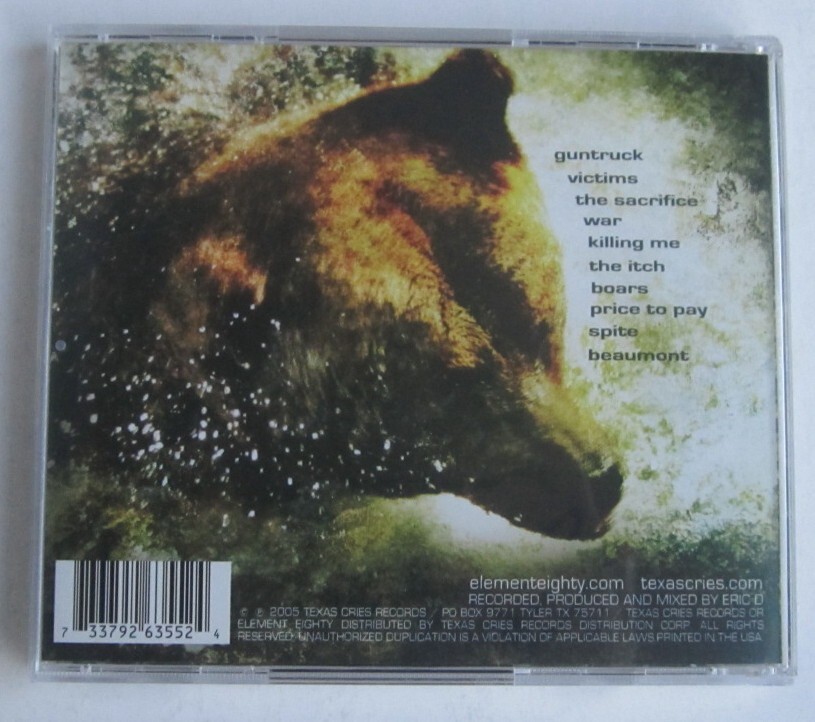 Element Eighty – The Bear CD USED - Texas Cries Records 12345-6 | eBay Element Eighty – The Bear CD USED - Texas Cries Records 12345-6 | eBay