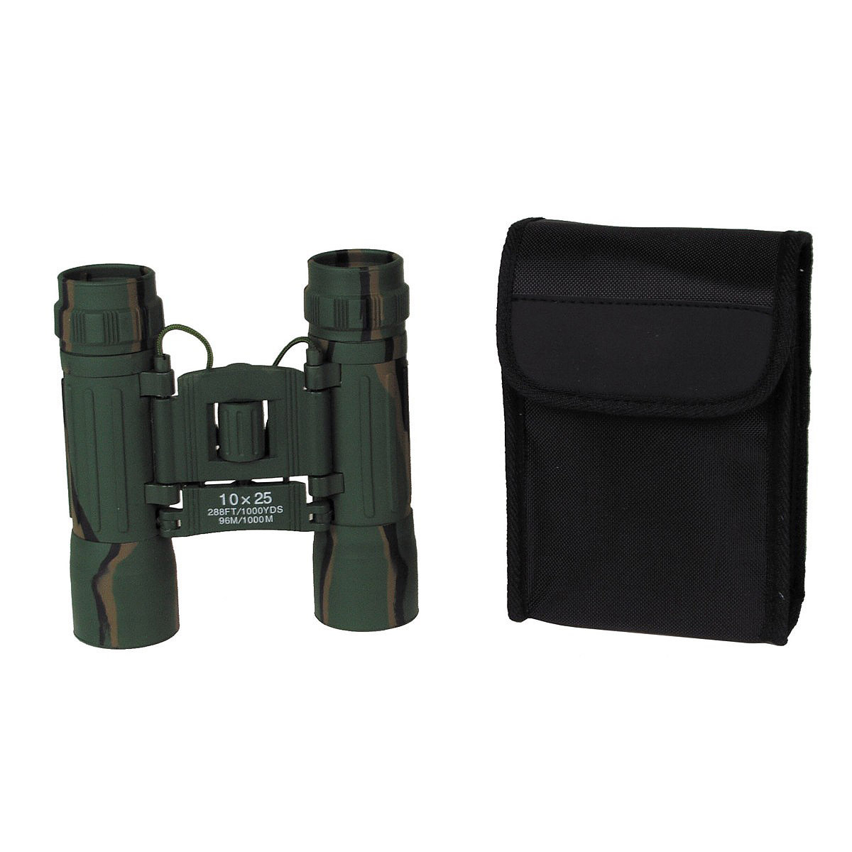Mfh Fernglas Fernrohr Feldstecher 10-fach Zoom 25mm Objektiv 12x7x4cm