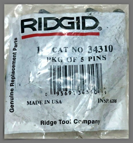 34310 Ridgid E-1752 Roll Pins Pack of 5 for Tubing or Pipe Cutter - Picture 3 of 8