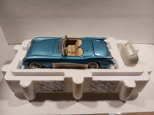 Franklin come nuovo scala 1:24 1955 CHEVROLET CORVETTE convertibile pressofuso - Foto 9 di 10