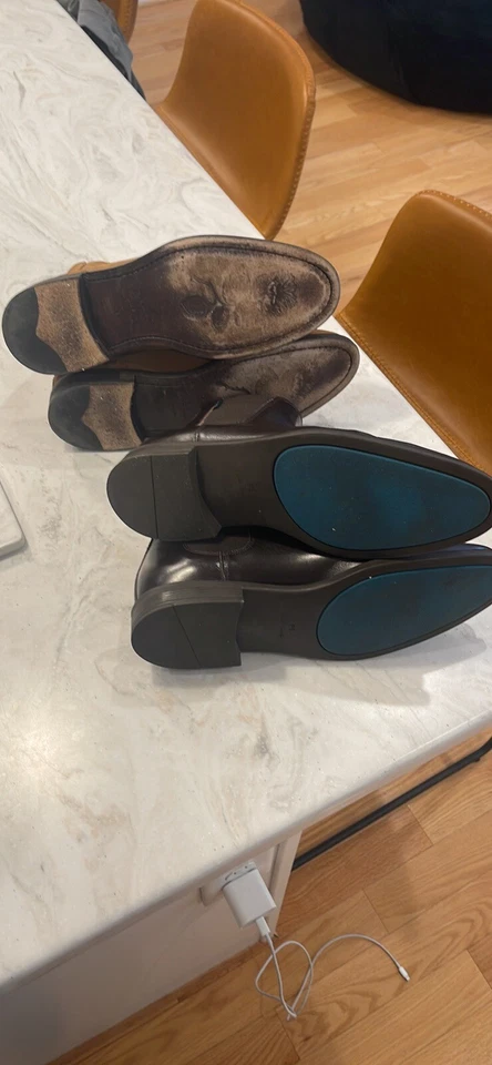 Paul Smith Mens Brown Leather / Suede Chelsea Boots. - Image 4 of 4