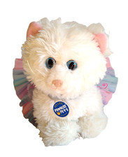 Build A Bear Promise Pets Persian White Cat Blue Eyes 12" Plush Stuffed Toy Tutu