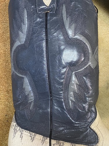 Vintage Handmade Leon Mexico Lizard Hand stitched Cowboy Leather Boots NIB Sz9.5, Size 9, $125 - Photo 12