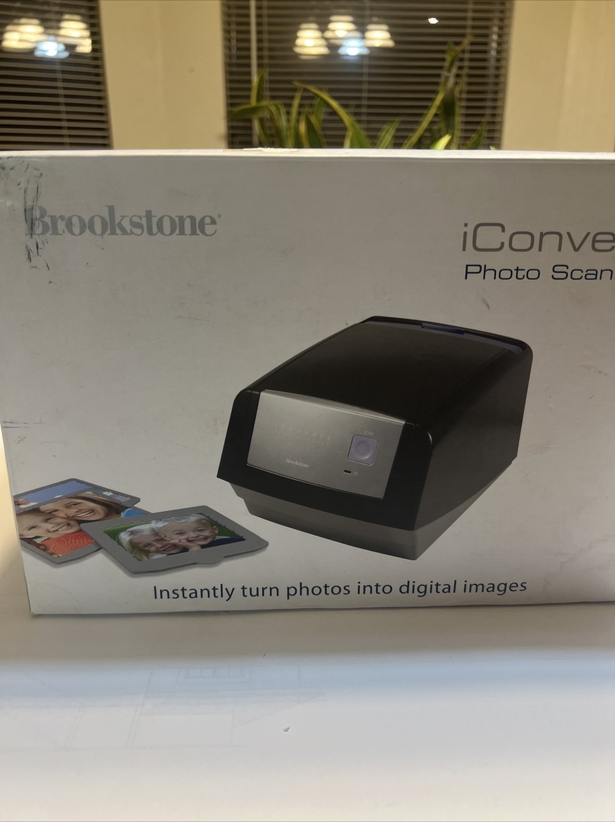 Brookstone iConvert Instant Digital Photo Scanner 3 x 5