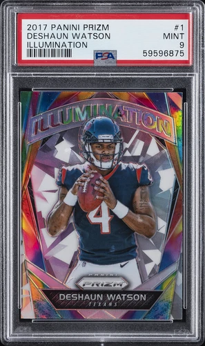 2017 PANINI PRIZM ILLUMINATION #1 DESHAUN WATSON ROOKIE RC PSA 9