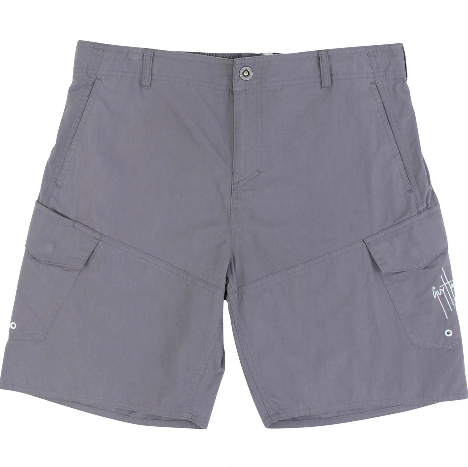 Guy Harvey Men's Low Tide Fishing Boat Shorts..Pick Size..THC Gray..MSRP $50