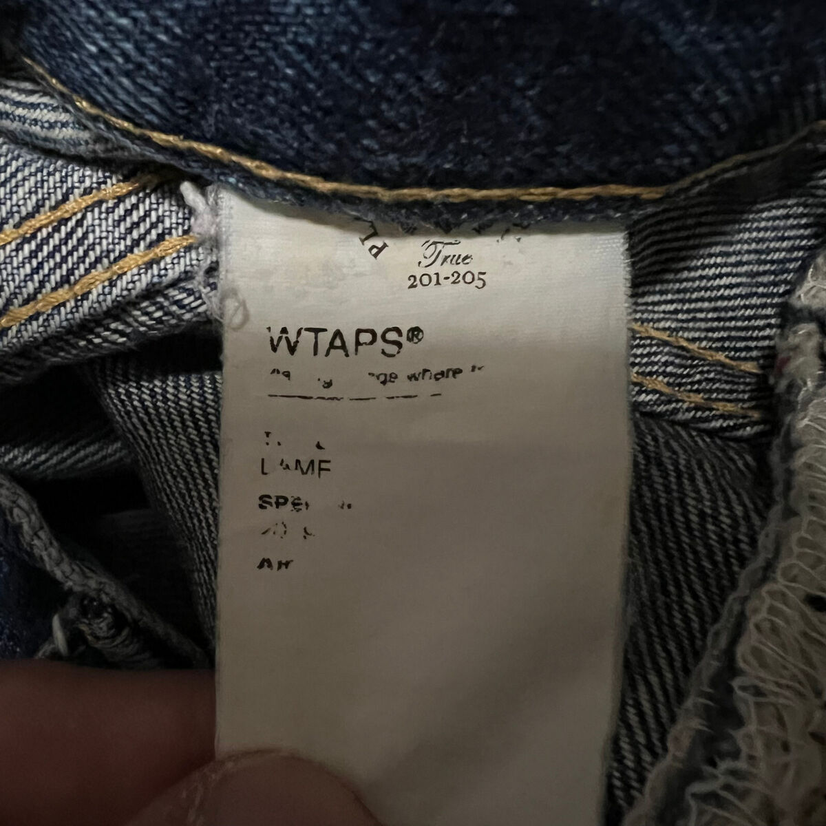 WTAPS LAMF Neighborhood Japanese Selvedge Jeans Size Small WTAPS LAMF Neighborhood Japanese Selvedge Jeans Size Small