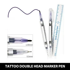 1/2/3/5/10/20Pcs Surgical Eyebrow Tattoo Skin Marker Pen + M*icroblading Ruler