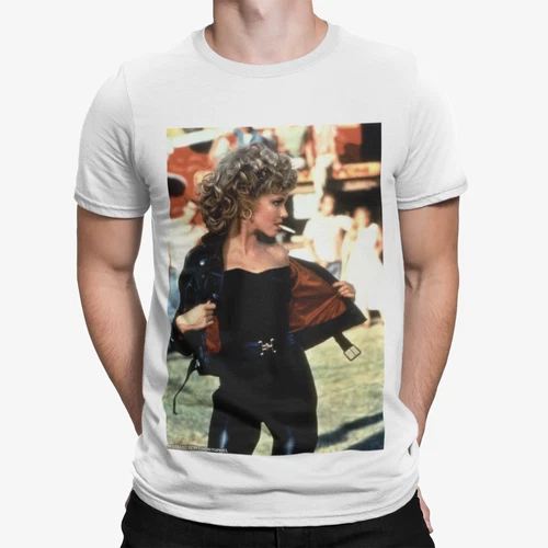 Sandy Smoke Grease T-shirt - Movie poster 70s 80s shark film retro Olivia Newton