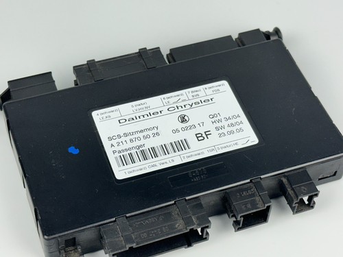Mercedes Benz E Class W211 Front Left Seat Memory Control Module A2118705026 - Picture 3 of 6