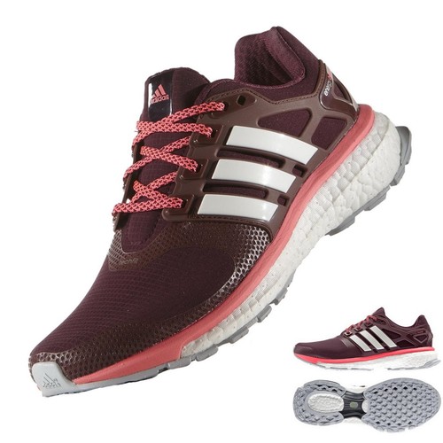 adidas Energy Boost 2 ATR Women's Running Shoes B23151 maroon/chalk white/flash/red - Picture 1 of 1