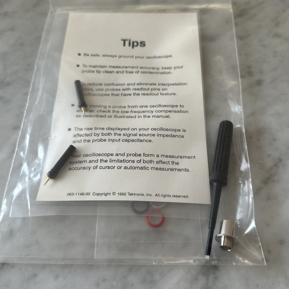New Tektronix 131-4997-01 Probe Tips (2) & Accessories For