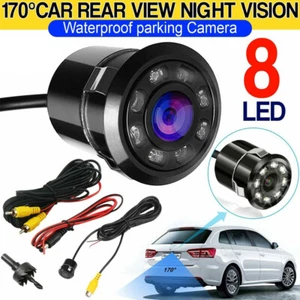 Car Rear View Backup Reverse Camera 170° 8LED HD Night Vision Cam Waterproof 12V