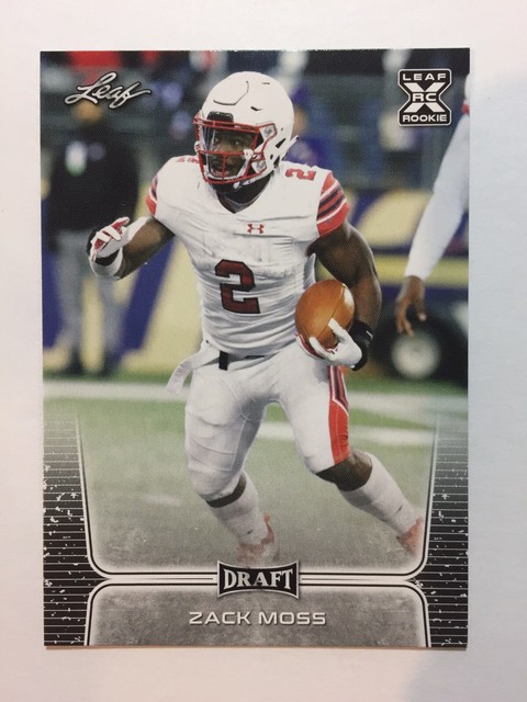 2020 Leaf Draft ZACK MOSS ROOKIE #60 UTAH UTES MINT RC &hellip;