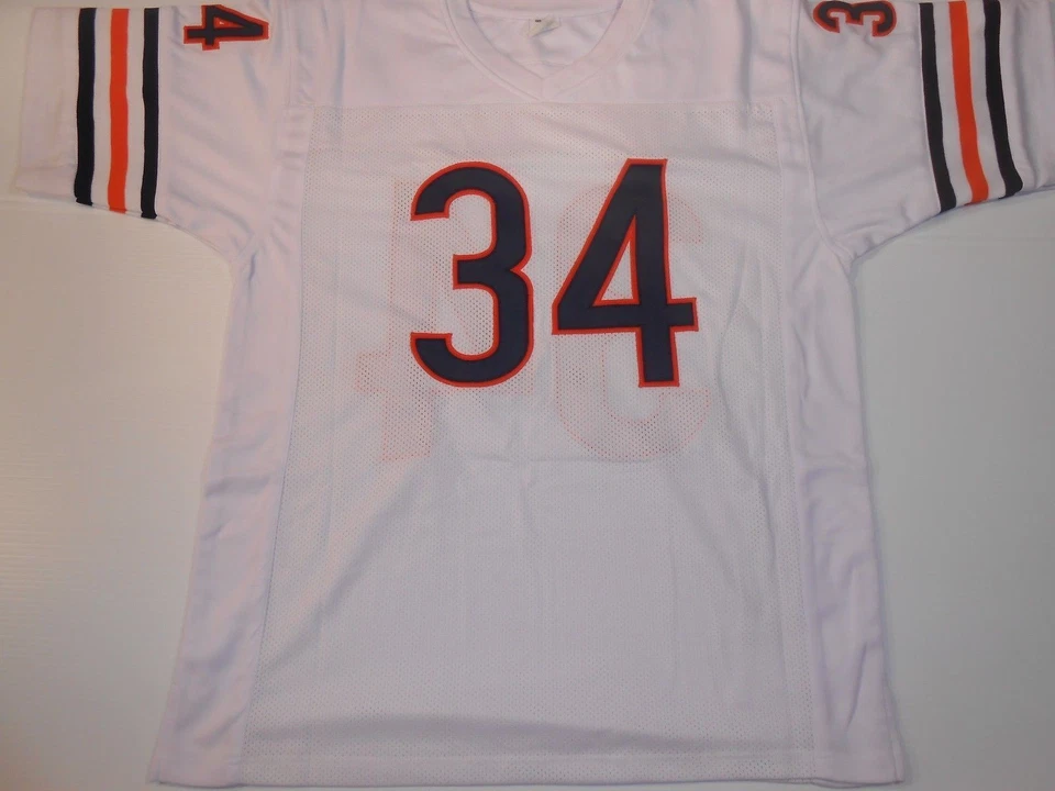 Jersey Walter Payton blanco cosido personalizado sin firmar - M, L, XL, 2XL, 3XL Foto 2 de 2