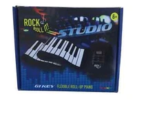 Flexible piano rolls up by Rock And Roll It  MIDI Compatible 61 Keys NIB