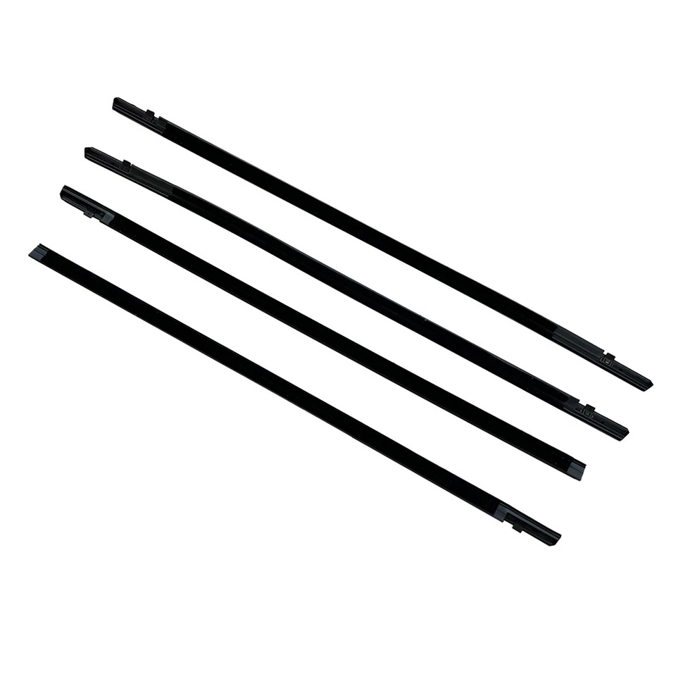 4PCS Weatherstrip Window Moulding Trim Seal Belt For Honda Civic Sedan 2016-2021 - Image 4 of 4