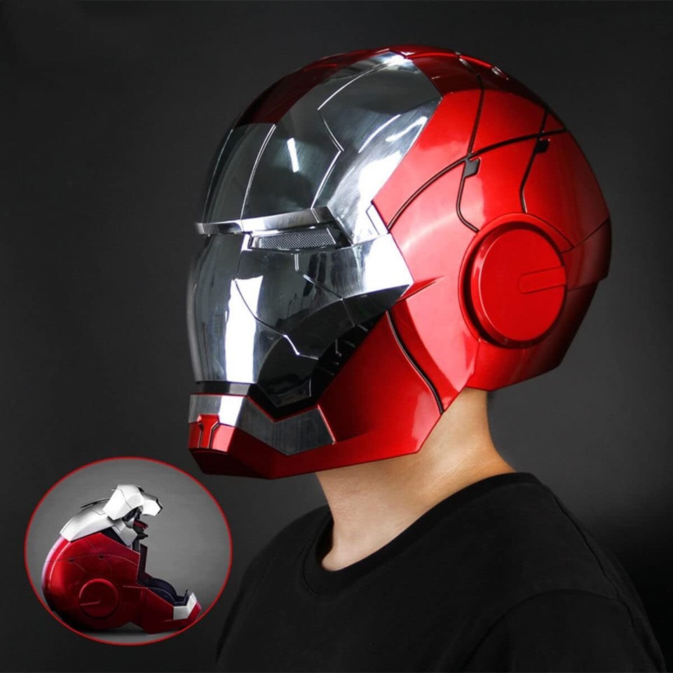 AUTOKING Iron Man MK5 Helmet 1:1 Life Voice-control Wearable - Foto 6