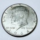 1964 Kennedy Half Dollar - 50c Coin - 90% Silver - Circulated Coin #7704