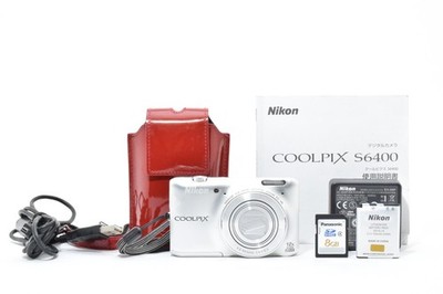 [PLZ LESEN] Nikon COOLPIX S6400 silber Digitalkamera 16,0 MP [EXC++] Japan E3095