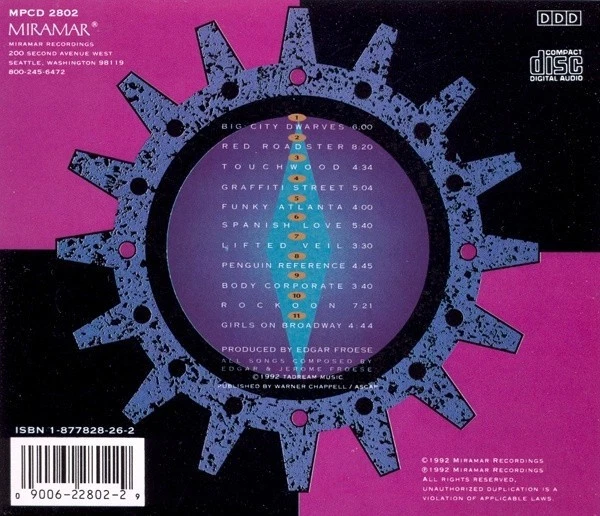 1 CENT CD Tangerine Dream – Rockoon / Electro, Prog Rock, Ambient - Image 2 of 3