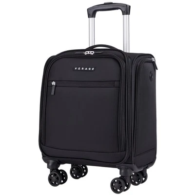 Verage Underseat Carry On Luggage with Wheels, 14.5-Inch Spinner Small Suitcase