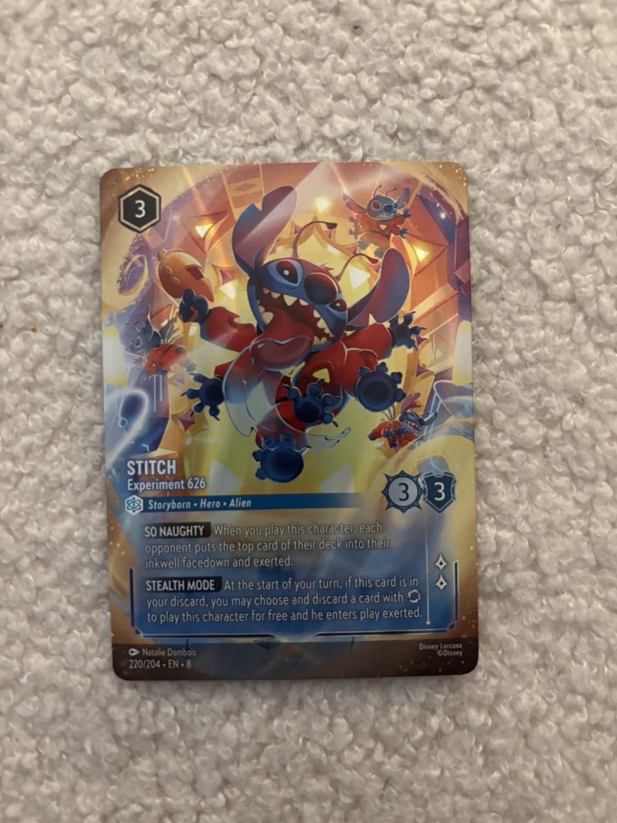 Disney Lorcana: Stitch - Experiment 626 - Enchanted 220/204 - Reign of Jafar