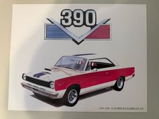Original 1969 Amc Rambler Scrambler 390 11 X 14 Licensed Lithograph Print Original 1969 Amc Rambler Scrambler 390 11 X 14 Licensed Lithograph Print