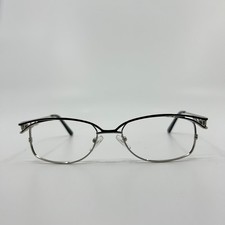 Claire CLA 18 22 Eyeglasses Frames Black Silver Full Rim 53-17-135 4662