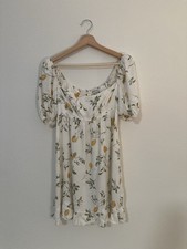 Reformation Lemon Print Mini Dress, Size XS