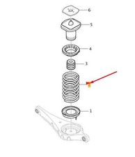 VOLVO V60 MK1 Rear Coil Spring 31304054 NEW