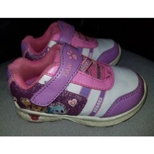 Light Up PAW PATROL Purple and Pink Sneakers Toddler Girls Size 5.5