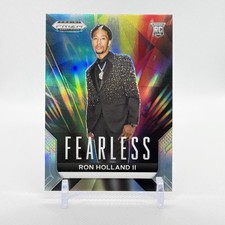2024 Ron Holland II Fearless Silver Prizm Draft Picks #18, F, Pistons, NBA, RC