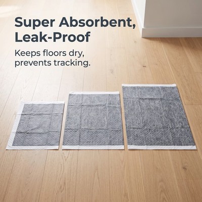 Super Absorbent Leak-Proof Dog Pee Pads with Bamboo Charcoal for Pet Training