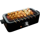 YAMAZEN Yakitori Grill ESR-Q100(B) Smokeless Electric Tabletop BBQ NEW Japan